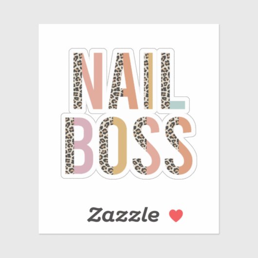 Nail Boss, Nail Tech, Nail Technicien, Cosmetology Sticker (Vel)