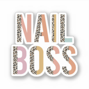 Nail Boss, Nail Tech, Nail Technicien, Cosmetology Sticker