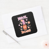Nail Boss Vierkante Sticker (Envelop)