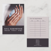 Nail Cosmetics 1 - Card, Business, Schedule Afsprakenkaartje (Voorkant / Achterkant)