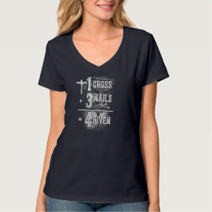 Nail Cross Faith Team Jesus 1 Cross 3 nagels 4 g T-shirt