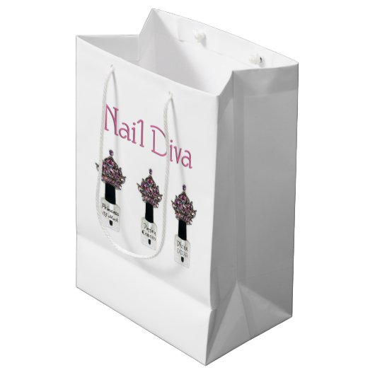 Nail Diva Medium Cadeauzakje (Voorkant Gekanteld)