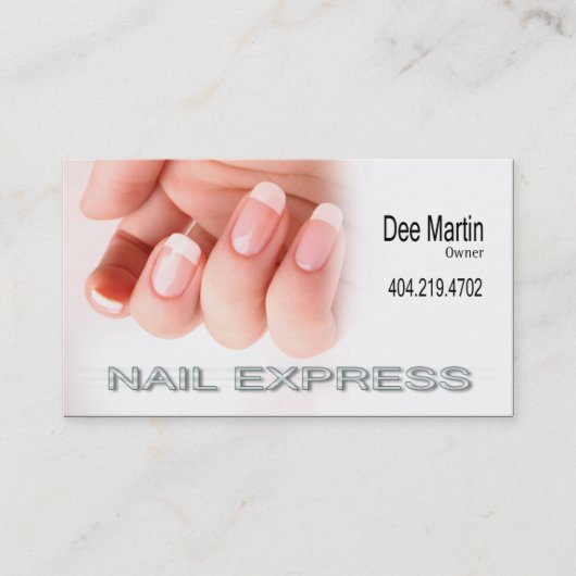Nail Express - Manicure Spa Nail Salon-technicus Visitekaartje (Voorkant)