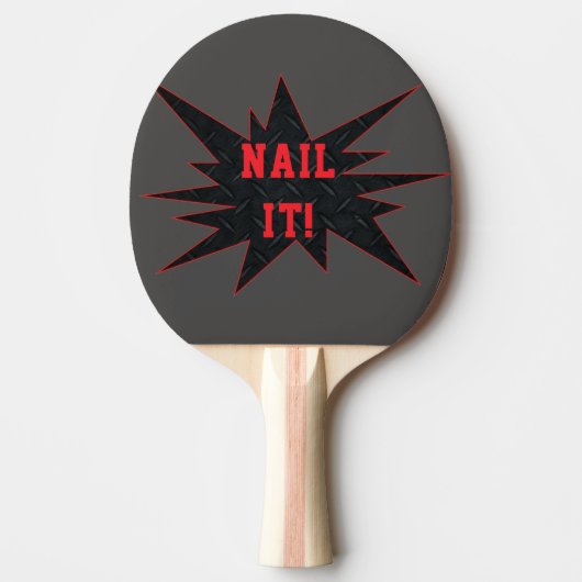 NAIL HET! Funny Smashing Ping Pong Paddle Tafeltennisbatje (Voorkant)