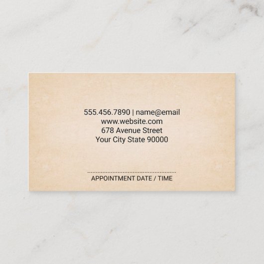 Nail Manicure Tools | benoeming Afsprakenkaartje (Achterkant)