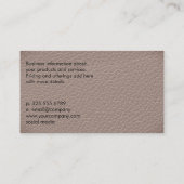 Nail Paint Brush | Mest | Leder Visitekaartje (Achterkant)