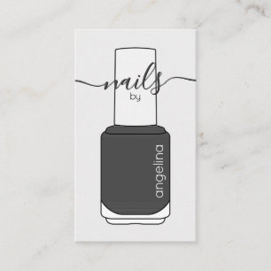 Nail Poland Bottle Grey Visitekaartje