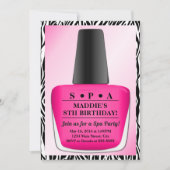 Nail Pologne Anniversaire Invitation Spa rose (Devant)