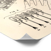 Nail Pools Kit 1955 Patent Art Old Peper Poster (Hoek)