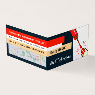 Nail-Pools, Nail-technicus, Nail Salon Loyalty Visitekaartjes
