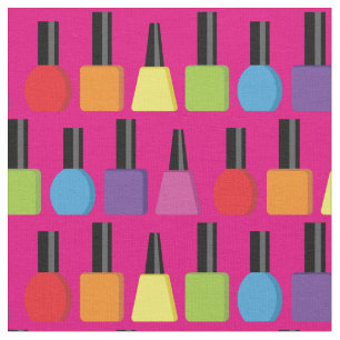 Nail Pools Salon Stylist Rainbow Colors roze Stof