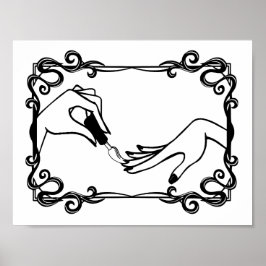 Nail Pools schilderen is een kunst Poster