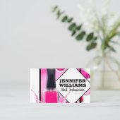 Nail Poolse fles | Manicurist Visitekaartje (Staand voorkant)