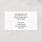 Nail Poolse fles | Manicurist Visitekaartje (Achterkant)