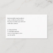 Nail Poolse flessen | Manicurist Visitekaartje (Achterkant)