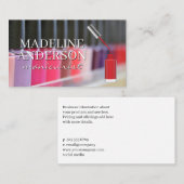 Nail Poolse flessen | Manicurist Visitekaartje (Voorkant / Achterkant)