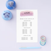 Nail Poolse Pensa Nail Salon Pricing & Services Flyer (Enkel)