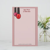 Nail Poolse schrijfmachine Briefpapier (Staand voorkant)