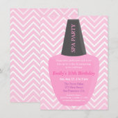 Nail Poolse Spa Girls Birthday Party Kaart (Voorkant / Achterkant)