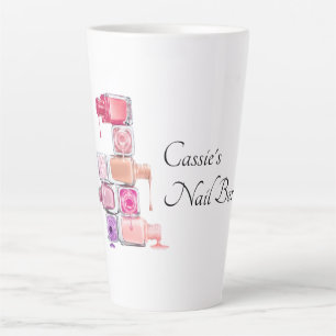 Nail Poolse Stack gepersonaliseerd Latte Mok