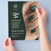 Nail Salon Bewerkbare Flyer (Hand)
