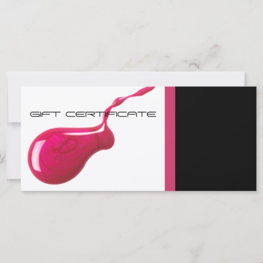 Nail Salon Cadeaubonnen (Voorkant)