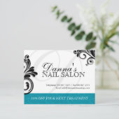 Nail Salon en Spa Adverteren Briefkaart (Staand voorkant)