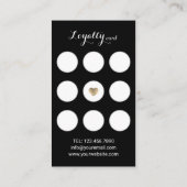 Nail Salon Manicurist Black Glitter drijft Loyalty (Achterkant)