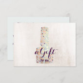 Nail Salon Manicurist Cadeaubon (Voorkant / Achterkant)