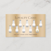 Nail Salon Manicurist Modern Gold Loyalty (Voorkant)