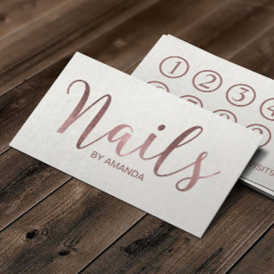 Nail Salon Manicurist Roos Gold Script Loyalty