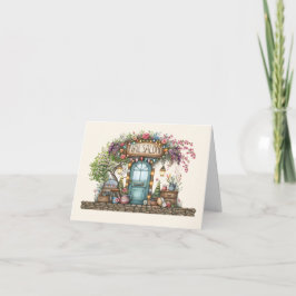 Nail Salon Note Kaart of dank u