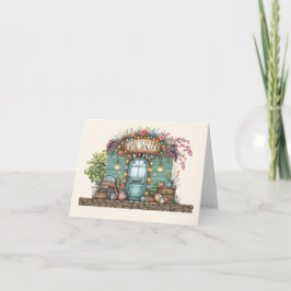 Nail Salon Note Kaart of dank u