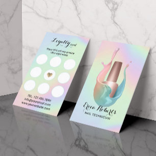 Nail Salon Poolse bottelaar Unicorn Splash Klantenkaartje