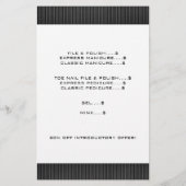Nail Salon Price List Flyer (Achterkant)