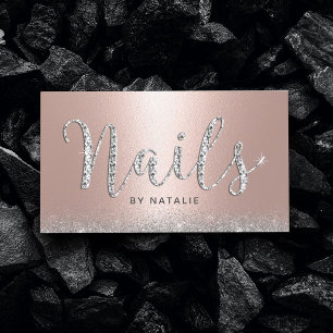 Nail Salon Roos Gold Lux Diamond Typografie Visitekaartje