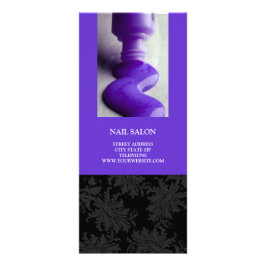 Nail Salon Services Prijslijst {Paars} Reclamekaart