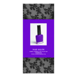 Nail Salon Services Prijslijst {Paars} Reclamekaart