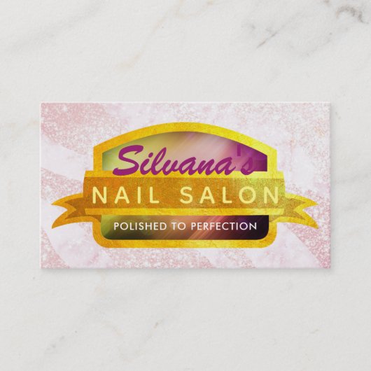 Nail Salon Slogans Visitekaartjes (Voorkant)