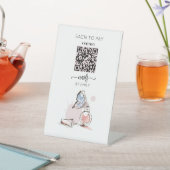 Nail Salon Venmo QR Code Betaling | Scannen naar b Reclamebord Met Voetstuk (Insitu)