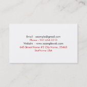 Nail salon visitekaartje (Achterkant)