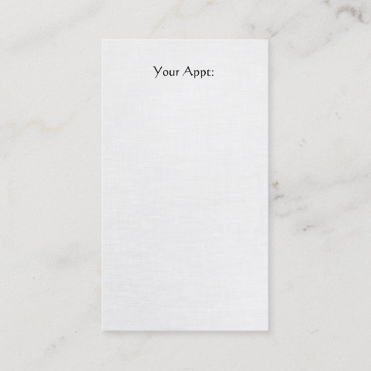 Nail Salon Visitekaartje (Achterkant)