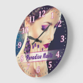 Nail Salon wandklok Grote Klok (Hoek)