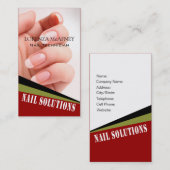 Nail Solutions - Manicure Pedicure Spa-technicus Visitekaartje (Voorkant / Achterkant)