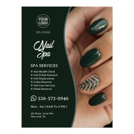 Nail Spa Custom Glossy Poster Perfect Poster (Voorkant)