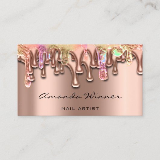 Nail Studio bestuurt Roos QR Logo Wax Body Epilati Visitekaartje (Voorkant)