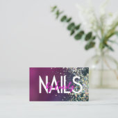 Nail Studio Designer Galaxy Art Visitekaartje (Staand voorkant)