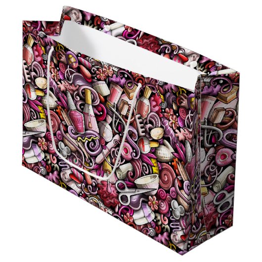 Nail Studio Pattern Groot Cadeauzakje (Voorkant Gekanteld)