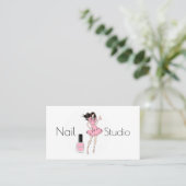 Nail Studio Visitekaartje (Staand voorkant)
