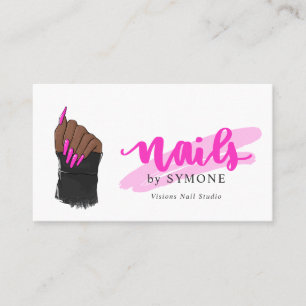 Nail Tech Artist   Nails Designer  Salon Bus Visitekaartje